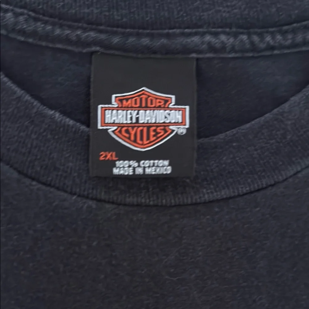 Harley-Davidson Black Long Sleeve Tee with Vintage Logo - Picture 5 of 7